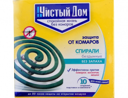 Спираль Чистый Дом б/запаха 10шт 02-076