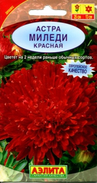 Цветы Астра Миледи Красная 0,2г А